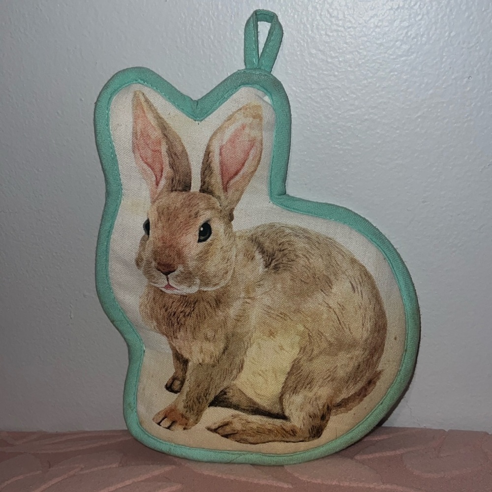 Bunny oven mitt